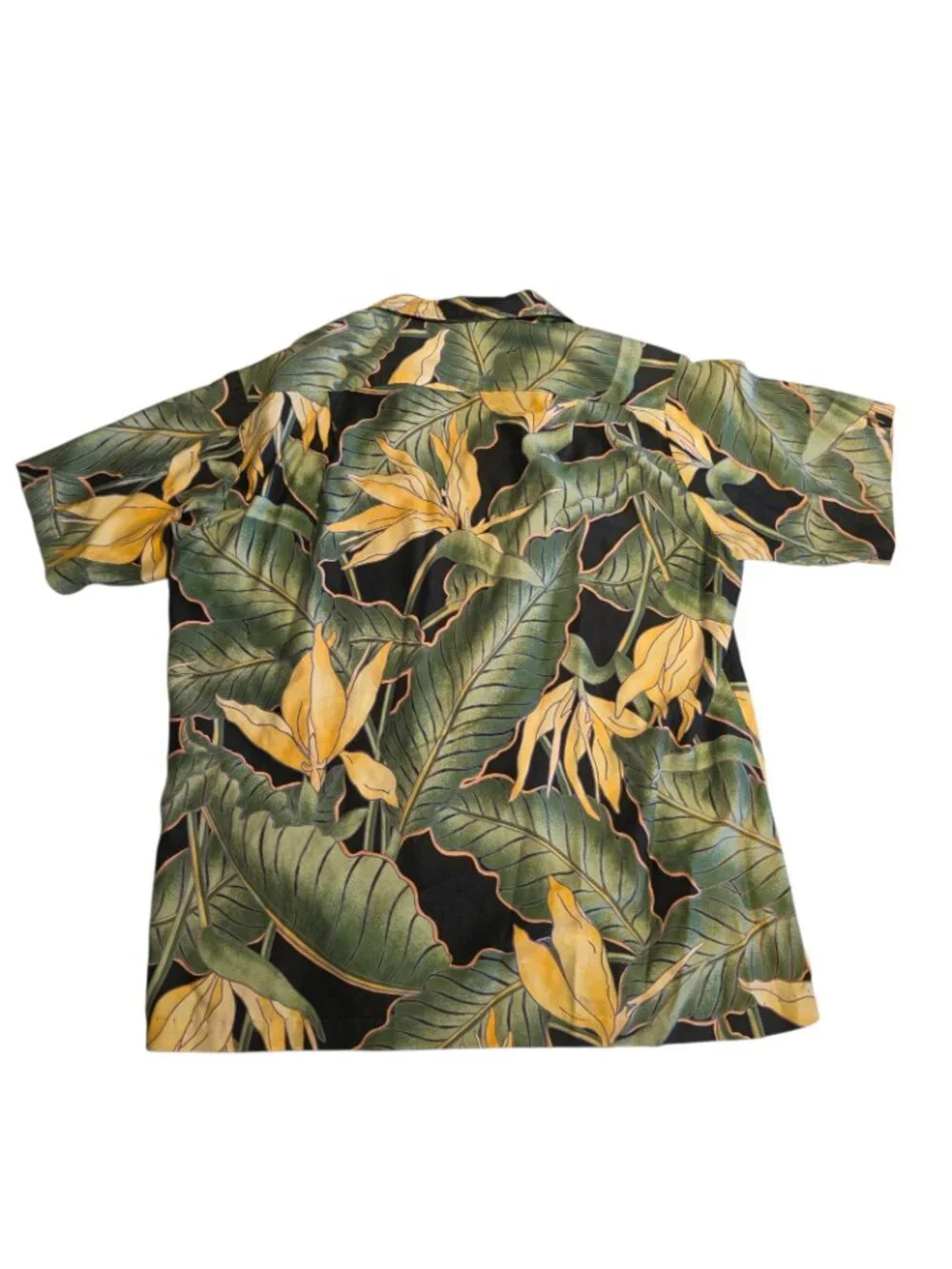 Genuine Hawaiian‎ Shirt Rayon Button Up Made In Hawaii USA Tropical Mens Medium